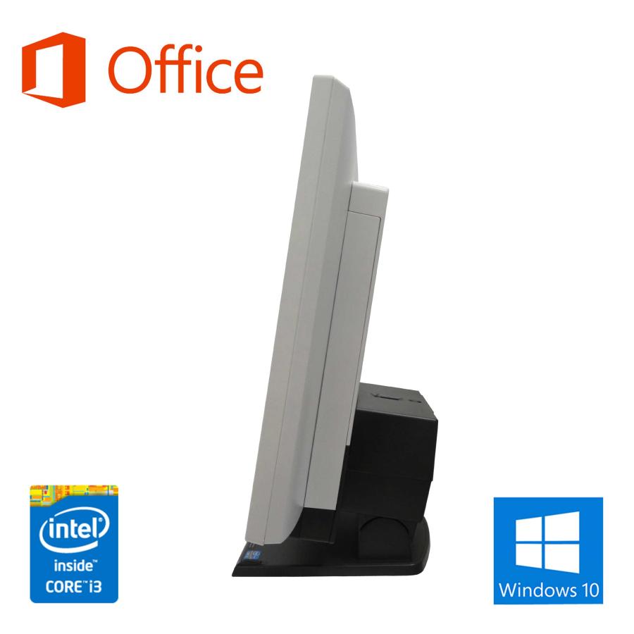 デスクトップ パソコン 一体型PC 20インチ MS Office 2019 Windows 10 Core i3-4100M WIFI Bluetooth USB3.0 DVDROM 8GB/HDD1000GB 富士通K555