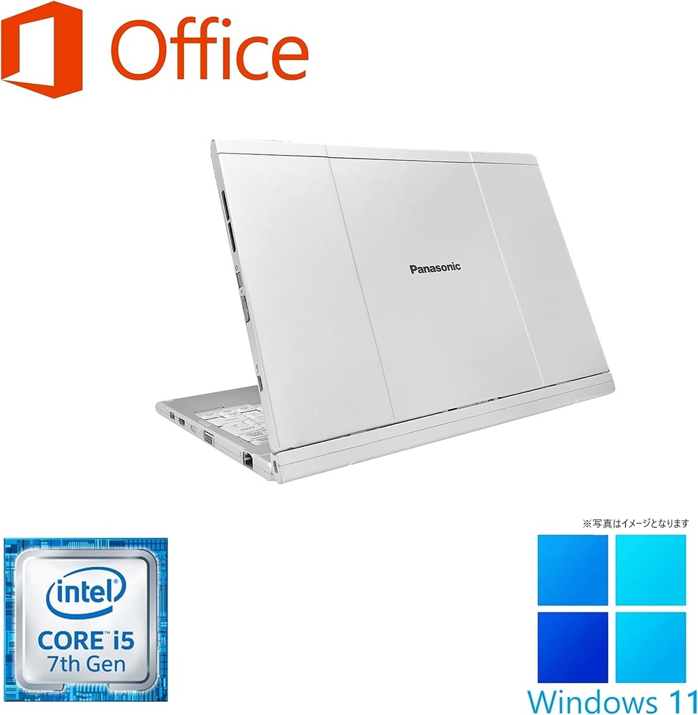 Panasonic 2in1ノートPC CF-XZ/12型2K液晶(2160×1440)/タッチパネル/Win 11 Pro/MS Office 2019 H&B/Core i5-7300U/WEBカメラ/WIFI/Bluetooth/HDMI/8GB/256GB SSD (整備済み品)