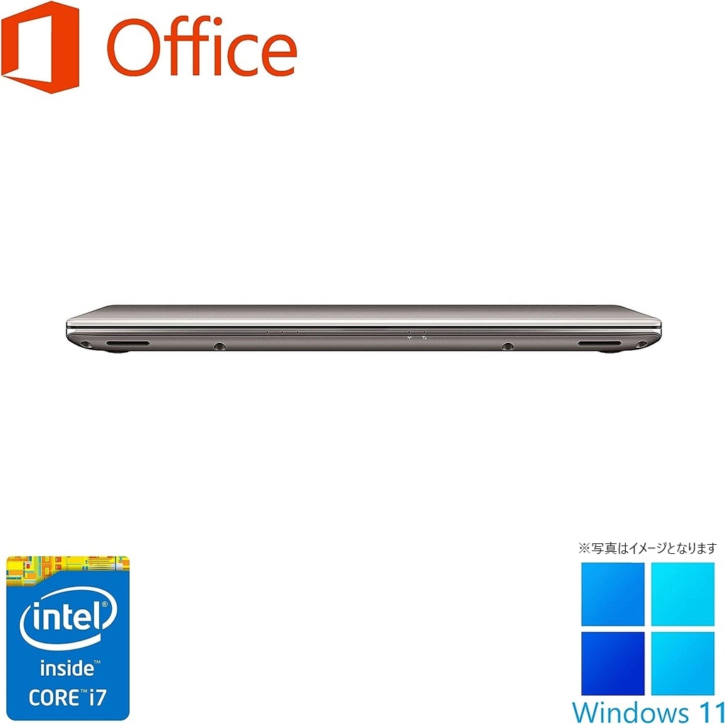 東芝 ノートPC R63P/13型フルHD/Win 11 Pro/MS Office H&B 2019/Core i7-5500U/WIFI/Bluetooth/HDMI/8GB/512GB SSD (整備済み品)