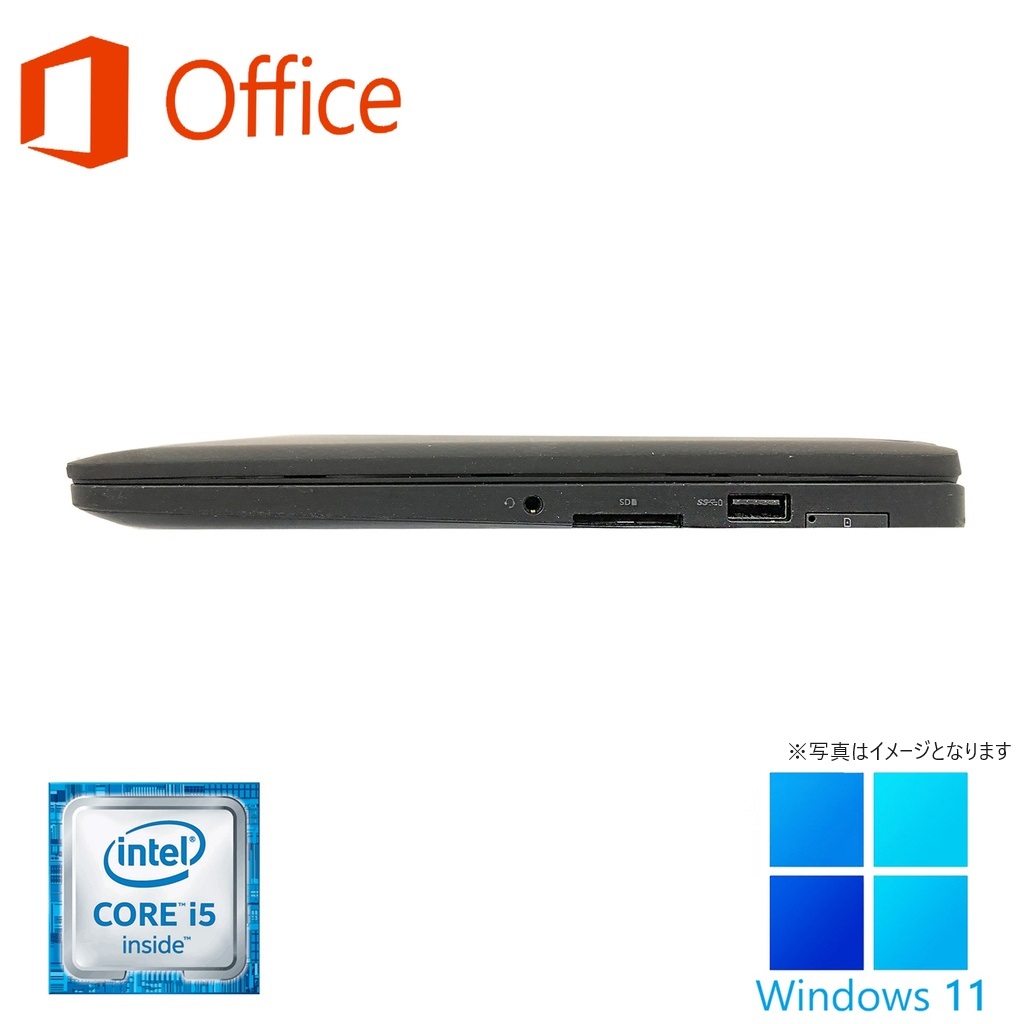 ノートパソコン ノートPC Win11 DELL E7270 第六世代 Corei5 12型 WIFI Bluetooth Webカメラ内蔵 新品メモリ16GB SSD256GB MS Office2019 Win11 中古パソコン