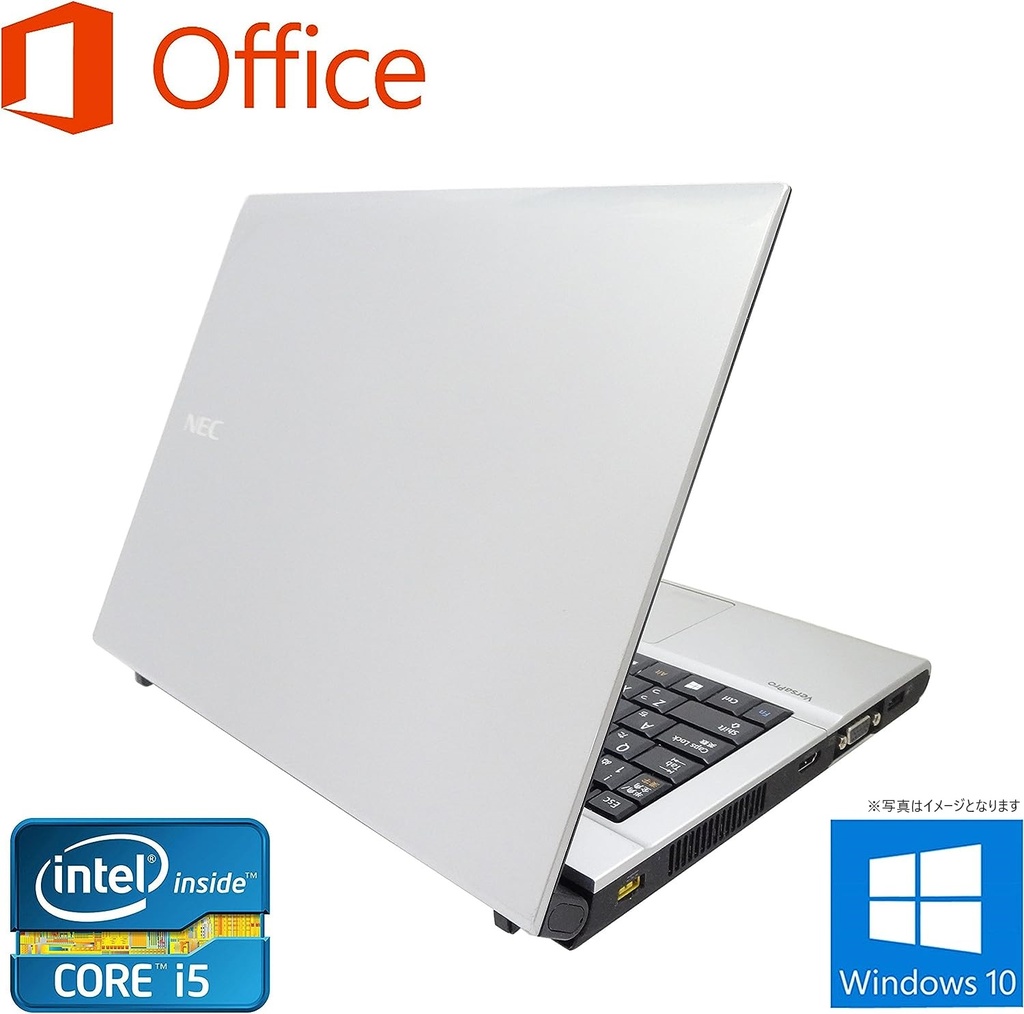 NEC ノートPC VB-F/12.1型/Win 10 Pro/MS Office H&B 2019/Core i5-3320M/WIFI/Bluetooth/HDMI/8GB/512GB SSD (整備済み品)