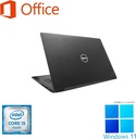 DELL ノートPC latitude 7480/14型/Win 11 Pro/MS Office H&B 2019/Core i5-6300U/WEBカメラ/WIFI/Bluetooth/HDMI/Type-C/8GB/512GB SSD (整備済み品)