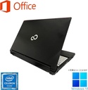 富士通 ノートPC A577/15.6型/10キー/Win 11 Pro/MS Office H&B 2019/Celeron 3865U/WIFI/Bluetooth/HDMI/4GB/128GB SSD (整備済み品)