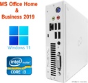 富士通 中古ミニPC B532/Windows 11 Pro/MS Office H&B 2019/Core i3-3世代/WIFI/Bluetooth/4GB/128GB SSD【整備済み品】
