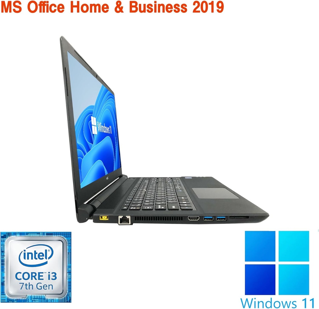 整備済み品】NEC ノートPC VF-3 / 15.6型 / 10キー / Win11 Pro/MS 