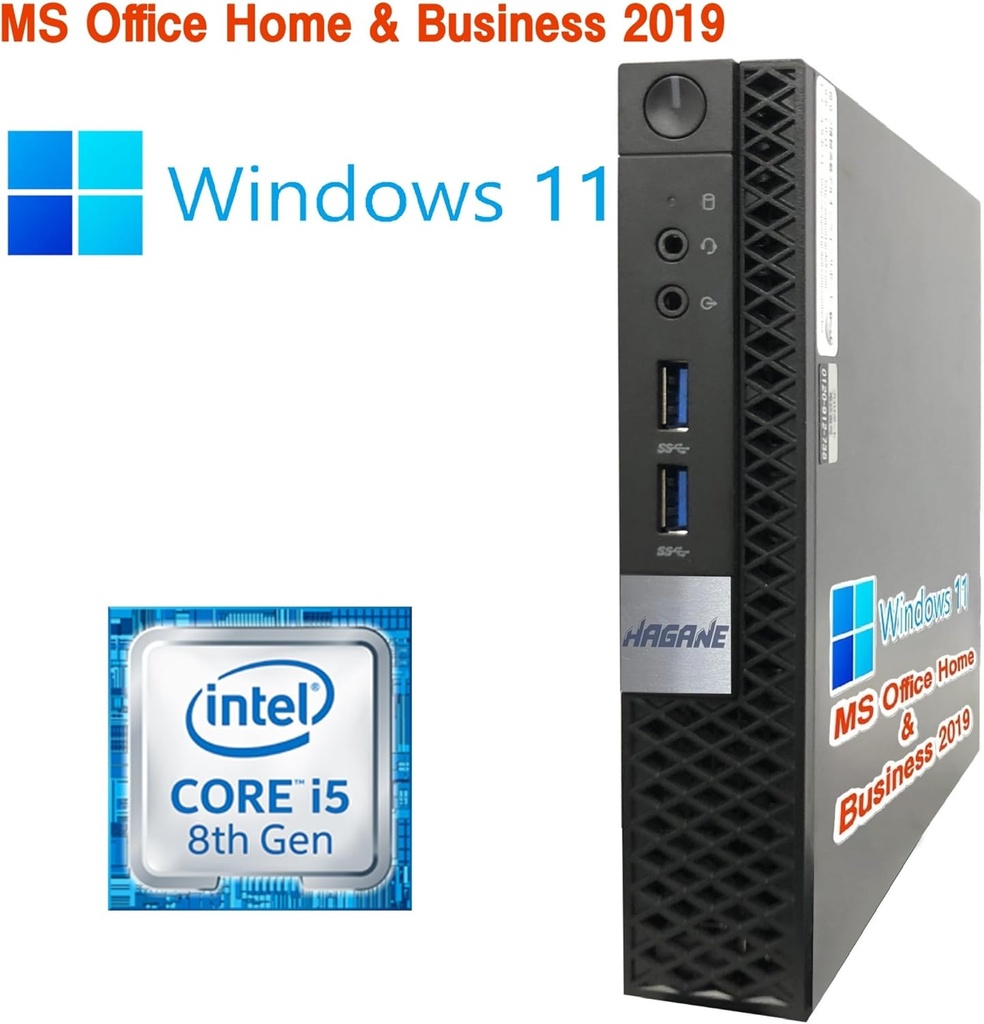 【整備済みPC】DELL ミニPC 3060/ 第8世代 i5-8400T/Win11 Pro/MS Office H&B 2019 /WIFI/Bluetooth/HDMI /8GB/256GB SSD