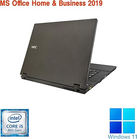 NEC VX-3/中古ノートPC/Win 11 Pro/MicrosoftOffice2019/第8世代Corei5/新品SSD 256GB/16GB メモリ/15.6型【整備済み中古パソコン】