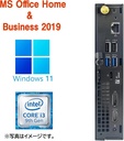 【整備済み品】DELL ミニPC 3070 / Win11 Pro/MS Office H&B 2019 / Core i3-9300T / Bluetooth/WIFI/HDMI / 8GB / 256GB SSD