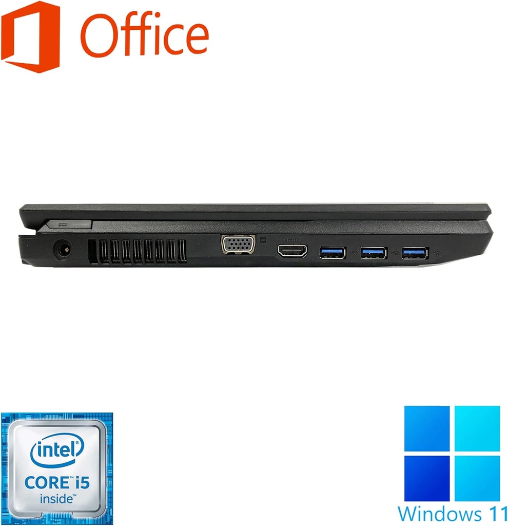 【整備済み品】富士通 ノートPC A746 / 15.6型 / Win 11 Pro/MS Office H&B 2019 / Core i5-6300U / wajunのWIFI/Bluetooth/HDMI / 8GB / 512GB SSD