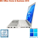 Panasonic ノートPC CF-SZ6 / 12型フルHD / Win11 Pro/MS Office H&B 2019 / Core i3-7100U / WEBカメラ/WIFI/Bluetooth/HDMI / 4GB /128GB SSD/整備済み中古PC
