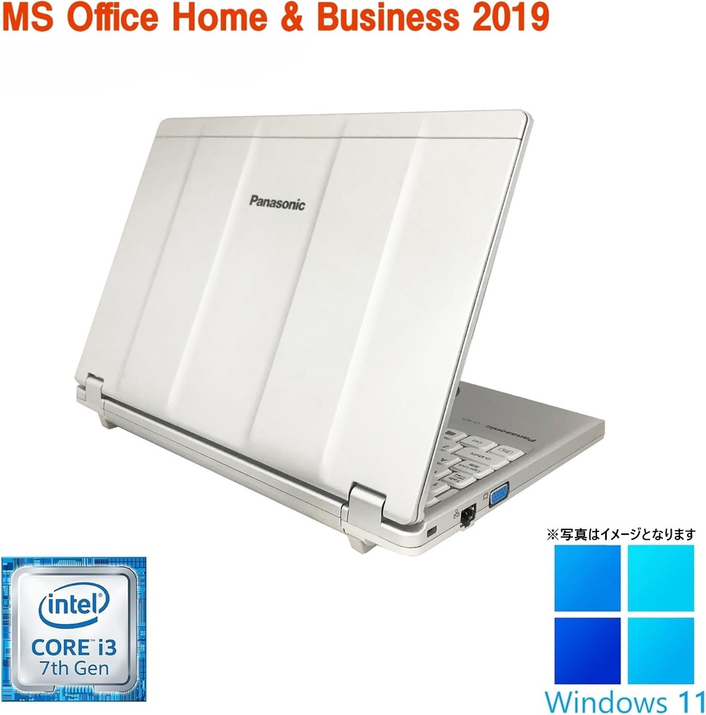 Panasonic ノートPC CF-SZ6 / 12型フルHD / Win11 Pro/MS Office H&B 2019 / Core i3-7100U / WEBカメラ/WIFI/Bluetooth/HDMI / 4GB /128GB SSD/整備済み中古PC