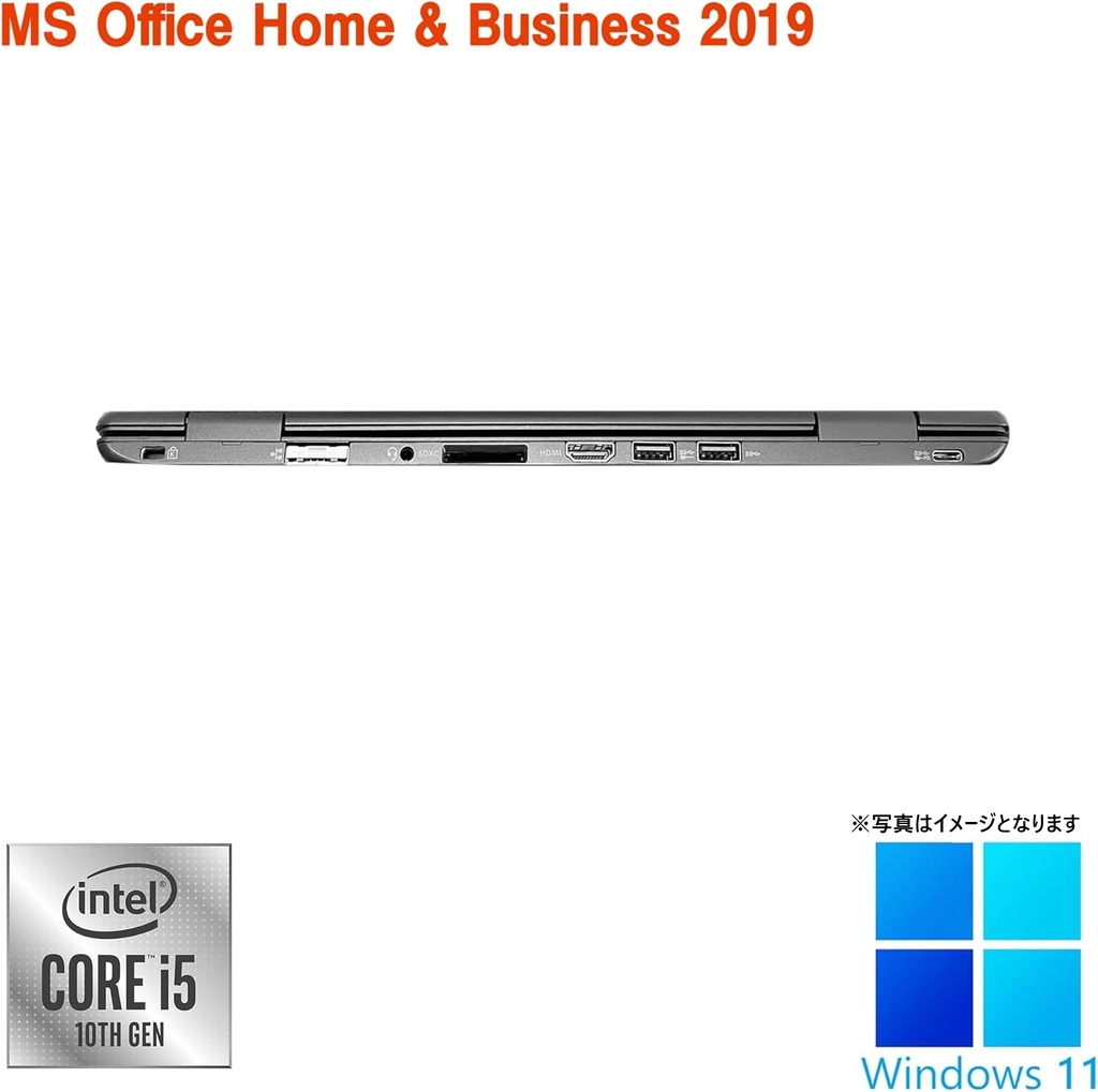NEC ノートPC VC-6 / 12.5型フルHD / Win11 Pro/MS Office H&B 2019 / Core i5-10210Y / WEBカメラ/WIFI/Bluetooth/HDMI/Type-C / 8GB / 256GB SSD/中古整備PC