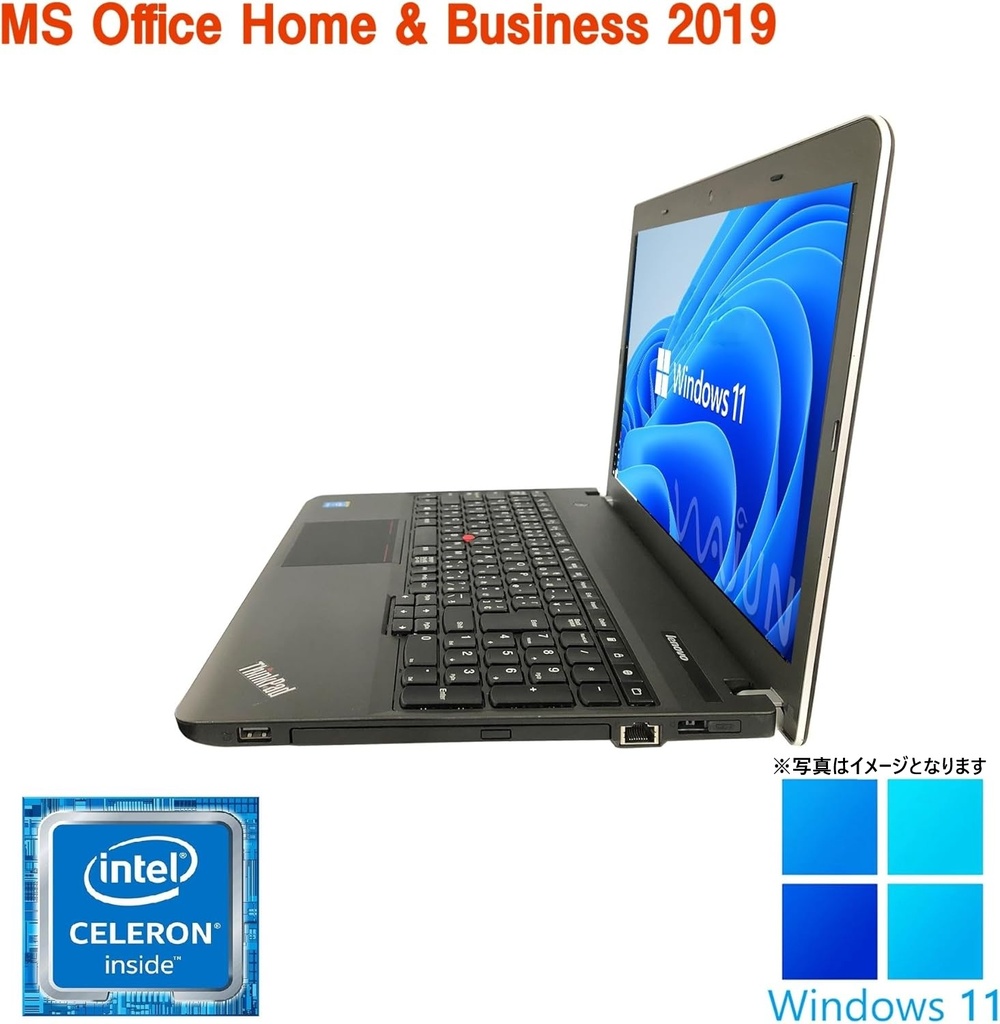 10キー付/ Lenovo ノートPC E540 /15.6型/Celeron 2950M/Win11 Pro/MS Office H&B 2019 /WIFI/Bluetooth/8GB/128GB SSD/中古整備PC