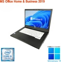 富士通 ノートPC LIFEBOOK A577 /15.6型/ Core i5-7200U/Win11 Pro/MS Office H&B 2019 /WIFI/Bluetooth/HDMI/DVD/8GB/256GB SSD/中古整備PC/office2024に変更可