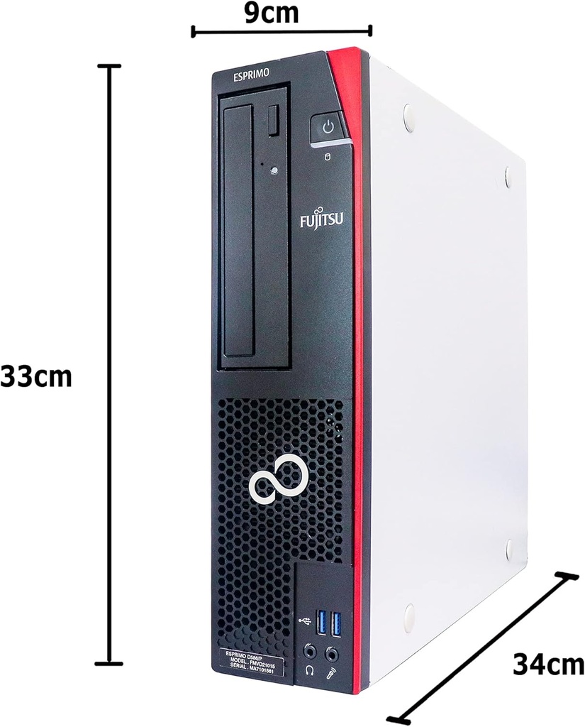 富士通 デスクトップPC D588/Core i3-9100/Win11 Pro/MS Office H&B 2019 /WIFI/Bluetooth/DVD/8GB/128GB SSD/整備済み中古PC