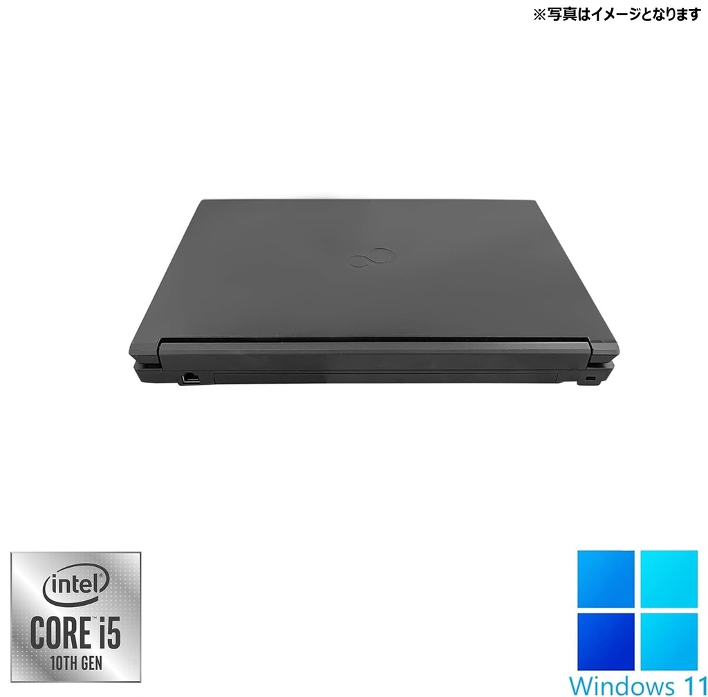 富士通 ノートPC A5510 / 15.6型 / 10キー / Win11 Pro/MS Office 2024 / Core i5-10210U / WEBカメラ/WIFI/Bluetooth/HDMI/DVD-RW / 16GB/1TB SSD/整備済み中古PC