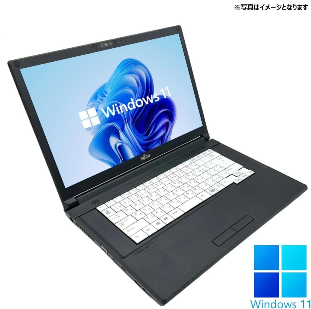 【整備済み品】【MS Office H&B 2024】Win11 Pro /15.6型 ノートPC LIFE BOOK A5511 / Core i3-1125G4/wajunのwifi/Bluetooth/DVD/8GB /256GB SSD