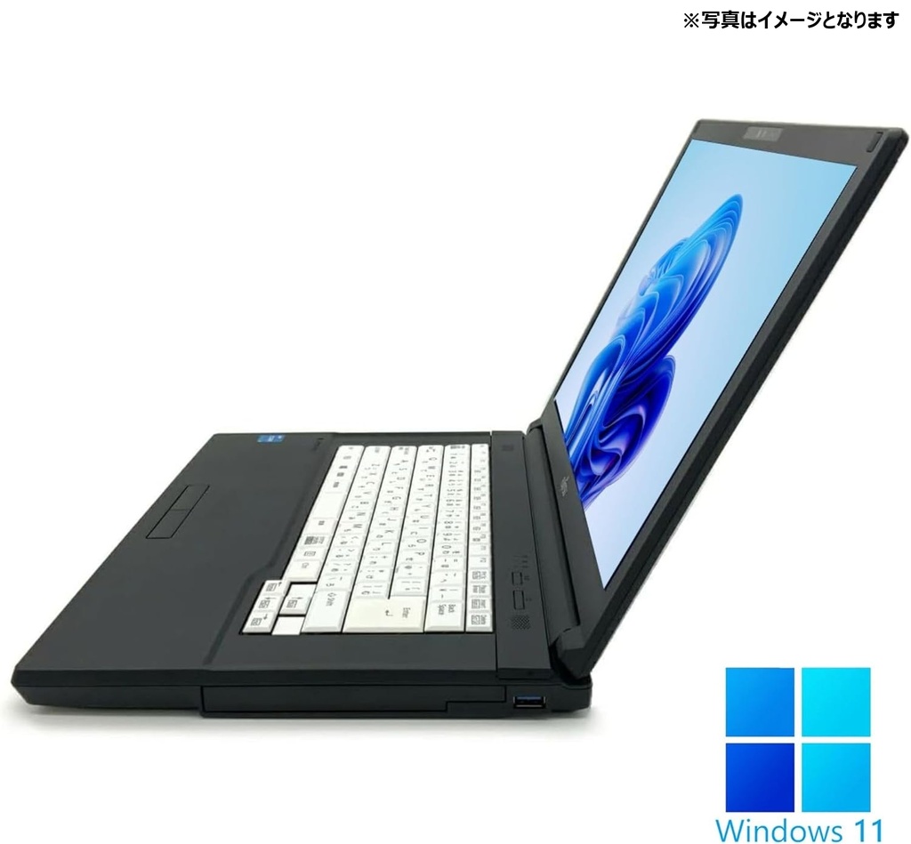 【整備済み品】【MS Office H&B 2024】Win11 Pro /15.6型 ノートPC LIFE BOOK A5511 / Core i3-1125G4/wajunのwifi/Bluetooth/DVD/8GB /256GB SSD