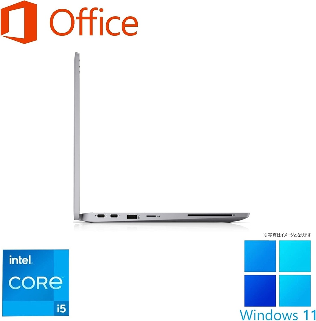 DELL ノートPC 5320/13.3型フルHD/Win 11 Pro/MS Office H&B 2019/Core i5-1145G7/WEBカメラ/WIFI/Bluetooth/HDMI/Type-C/8GB/256GB SSD (整備済み品)