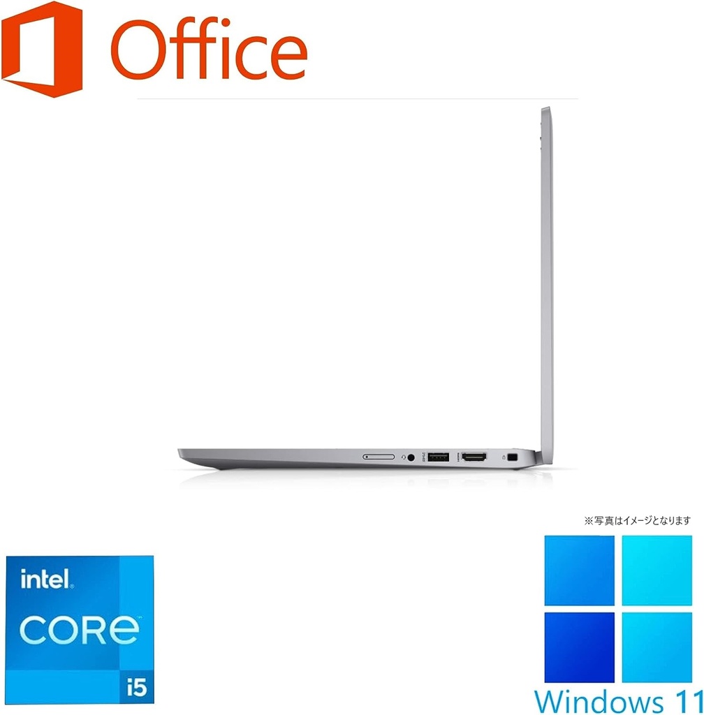 DELL ノートPC 5320/13.3型フルHD/Win 11 Pro/MS Office H&B 2019/Core i5-1145G7/WEBカメラ/WIFI/Bluetooth/HDMI/Type-C/8GB/256GB SSD (整備済み品)