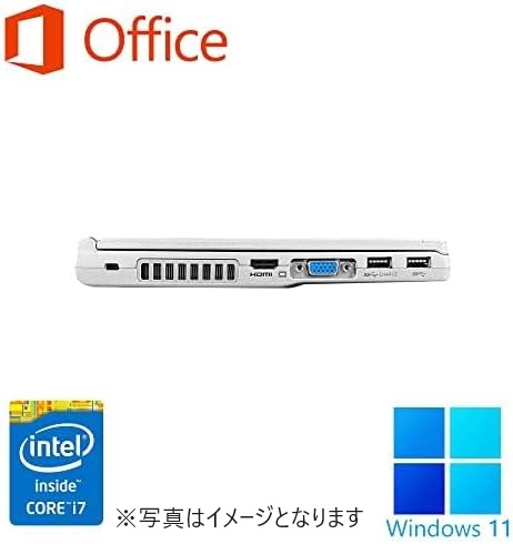 Panasonic ノートPC CF-NX3/12.1型/Win 11 Pro(日本語 OS)/MS Office H&B 2019/Core i7-4500U/WIFI/Bluetooth/HDMI/US キーボード/8GB/512GB SSD (整備済み品)