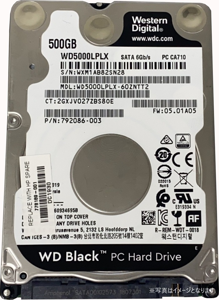 WESTERNDIGITAL 内蔵 ハードディスク 2.5インチ 500GB SATA 7mm WD5000LPLX wbx1999