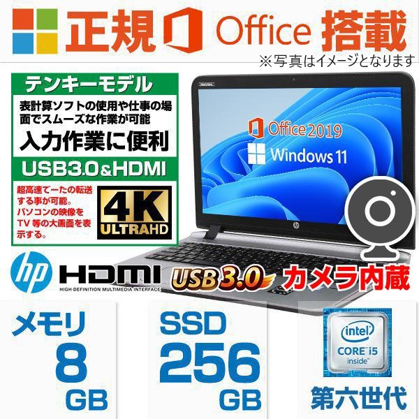 ノートPC ヒューレット・パッカード Office2019 Windows11