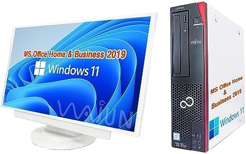 富士通 デスクトップPC D588 / 22型液晶セット / Win11 Pro/MS Office H&B 2019 / Core i5-8500 /WIFI/Bluetooth/DVD-RW / 8GB / 512GB SSD/中古整備品